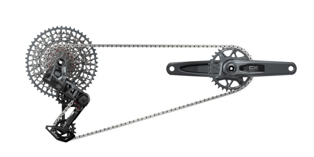 Grupo GX T-type Eagle AXS Eletrônico Pedivela Wide 175mm Sram