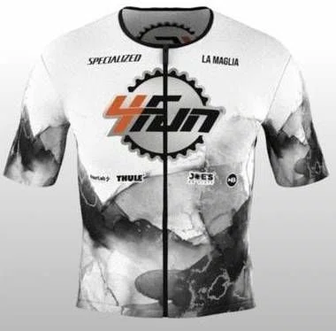 Jersey Ciclismo Champs Manga Curta Branco Cinza Team 4Fun La Maglia Jersey Ciclismo Champs Manga Curta Branco Cinza Team 4Fun La Maglia