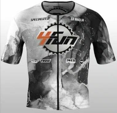 Jersey Ciclismo Champs Manga Curta Cinza Preto Team 4Fun La Maglia Jersey Ciclismo Champs Manga Curta Cinza Preto Team 4Fun La Maglia