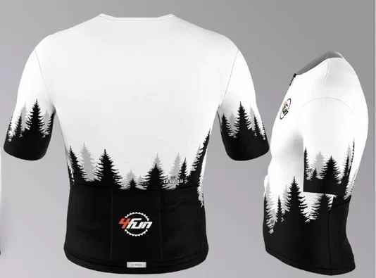Jersey Ciclismo Cadence Manga Curta Branca 4Fun Bike Center La Maglia