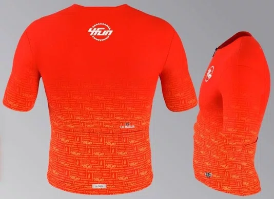 Jersey Ciclismo Cadence Manga Curta Laranja 4Fun La Maglia