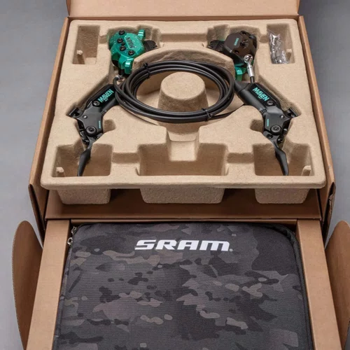 Kit Freio a Disco Maven Ultimate Stealth Expert 4 Pistoes Edicao Limitada Verde Sram