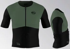 Jersey Ciclismo Cadence Premium Manga Curta Preta/Verde 4Fun La Maglia