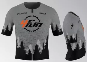 Jersey Ciclismo Cadence Manga Curta Cinza Team 4Fun La Maglia