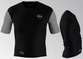 Jersey Ciclismo Cadence Premium Manga Curta Preta/Cinza 4Fun La Maglia