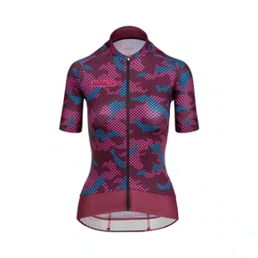 Jersey Bioracer Epic Feminina Camo21 Bordeaux Tamanho PP c/Manguito