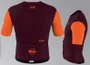 Jersey Ciclismo Cadence Premium Manga Curta Bordo/Laranja 4Fun La Maglia